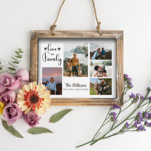 Custom Family Photo Collage Poster And Print