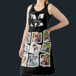 Custom Family Photo Collage with name and monogram Apron<br><div class="desc">Custom Family Photo Collage with name and monogram Apron</div>