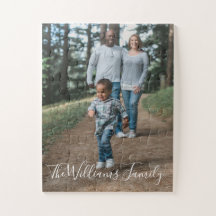 Custom Family Photo Jigsaw Puzzle