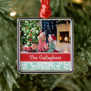 Custom Family Photo Keepsake Holiday Ornament