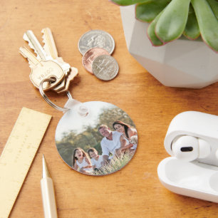 Custom family photo key ring