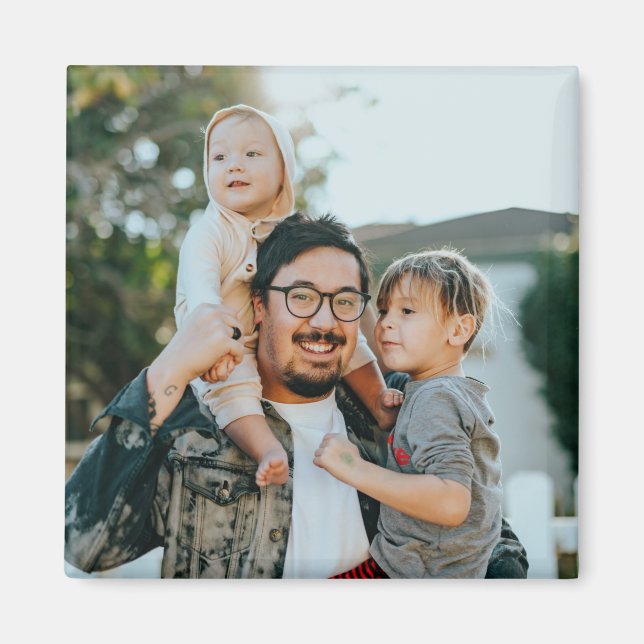 Custom Family Photo  Magnet (Front)