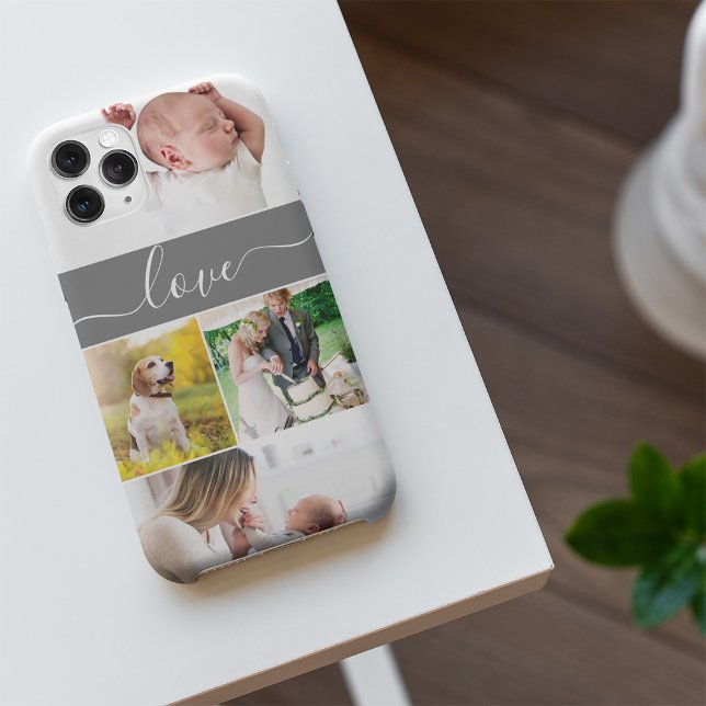 Custom Family Photo Mum Memories Love Script Case-Mate iPhone Case (Creator Uploaded)
