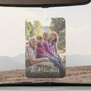 Custom Family Photo Name Keepsake Memorable Gift Car Air Freshener
