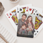 Custom Family Photo Name Keepsake Memorable Gift Playing Cards<br><div class="desc">Easily personalise these playing cards with your custom favourite family photo and name.</div>