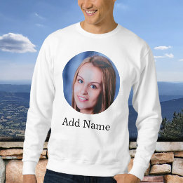 Custom Family Photo Name Personalised Sweatshirt