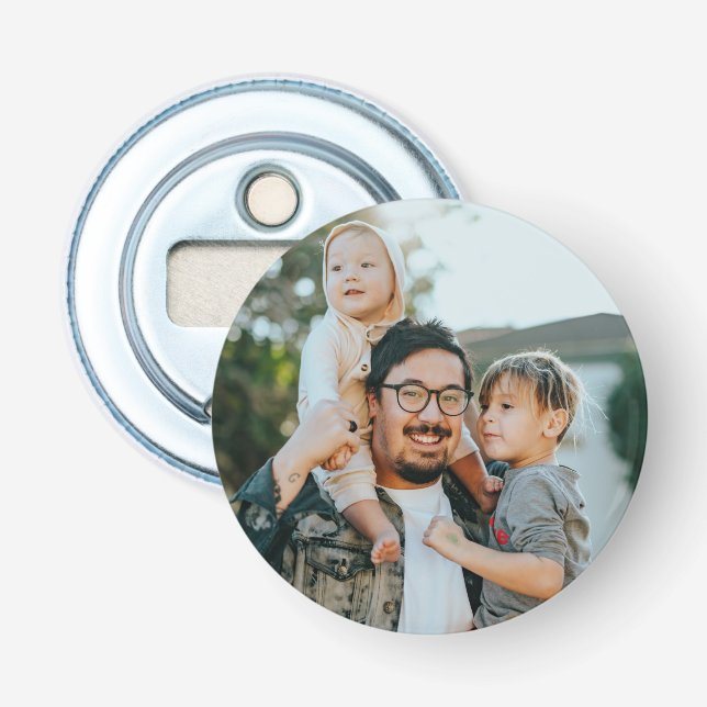 Custom Family Photo Personalised   Bottle Opener (Front)