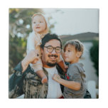Custom Family Photo Personalised Tile<br><div class="desc">Custom Family Photo Personalised ceramic tile</div>
