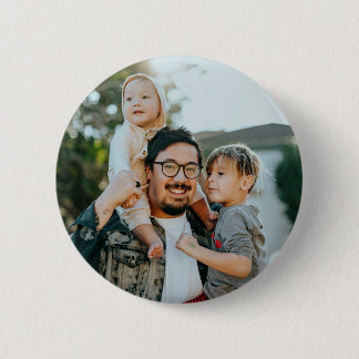 Custom Family Photo Personalized 6 Cm Round Badge