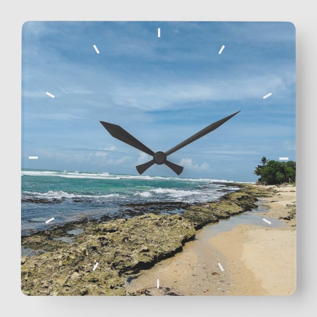 Custom Family Photo Personalized Wall Clock (Front)