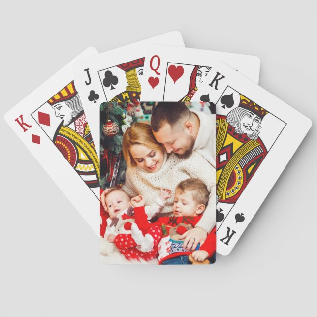 Custom Family Photo Playing Cards (Back)