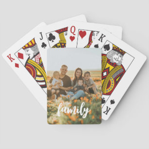 Custom Family Photo Playing Cards   Personalized 