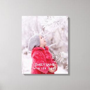 Custom Family Photo Stretched Canvas Print