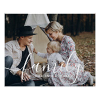 Custom family photo with custom name