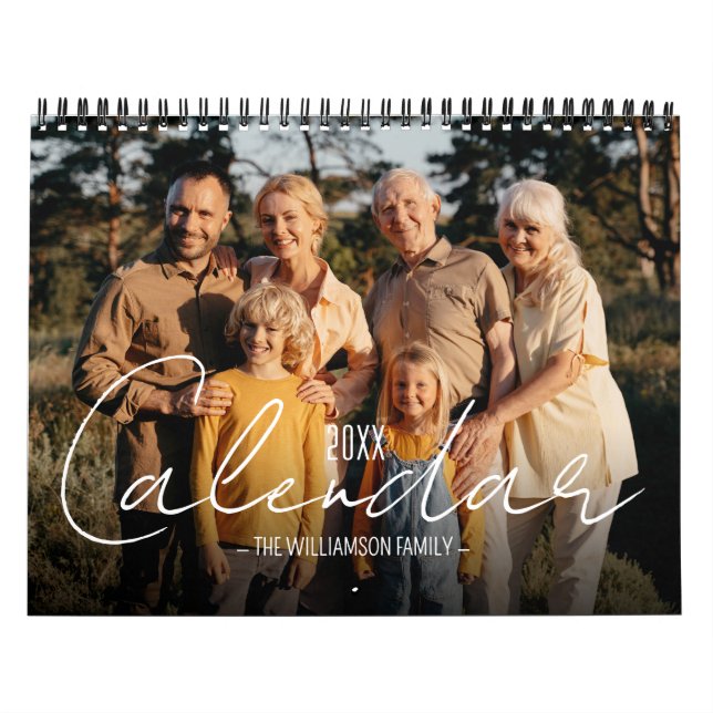 Custom Family Photos Calendar (Cover)