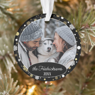 Custom Family Picture Christmas Personalised 2024 Ornament