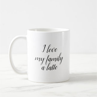 Custom Family Portrait Personalised Message Coffee Mug