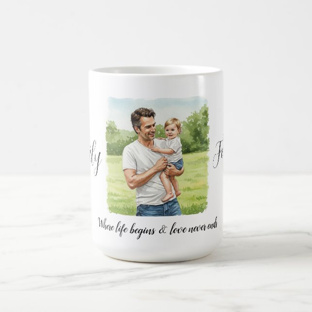 Custom Family Poster Coffee Mug (Center)