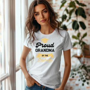 Custom Family Proud Grandma of the Graduate T-Shirt