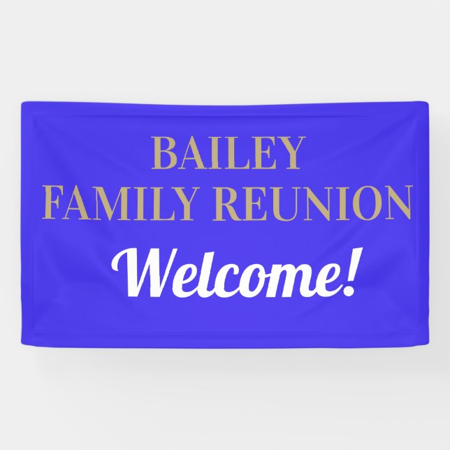 CUSTOM Family reunion banner (Horizontal)