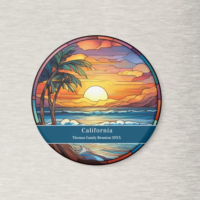 Custom Family Reunion Beach Souvenir  Magnet (Creator Uploaded)