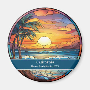 Custom Family Reunion Beach Souvenir  Magnet