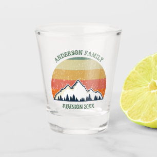 Custom Family Reunion Beautiful Nature Sunset Shot Glass