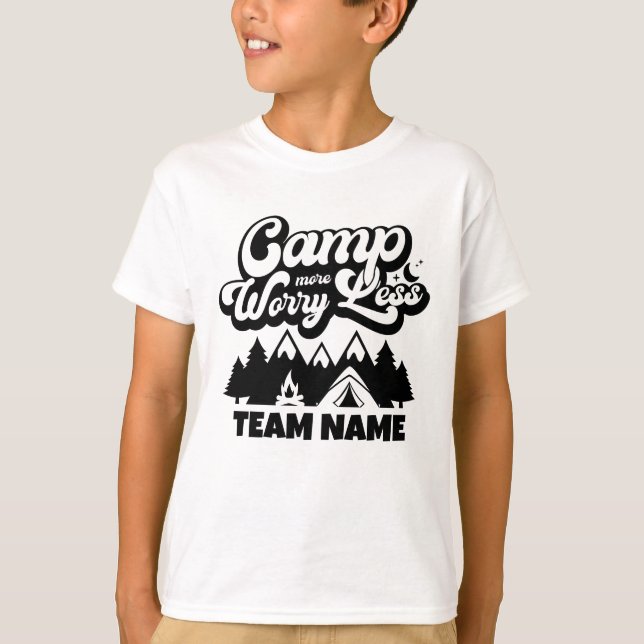 Custom Family Reunion Camping Group T-Shirt (Front)