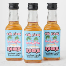 Custom Family Reunion Flamingos Our Flock Rocks 