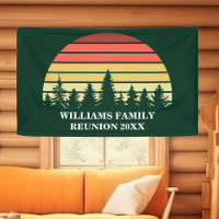 Custom Family Reunion Forest Sunset Green Trees