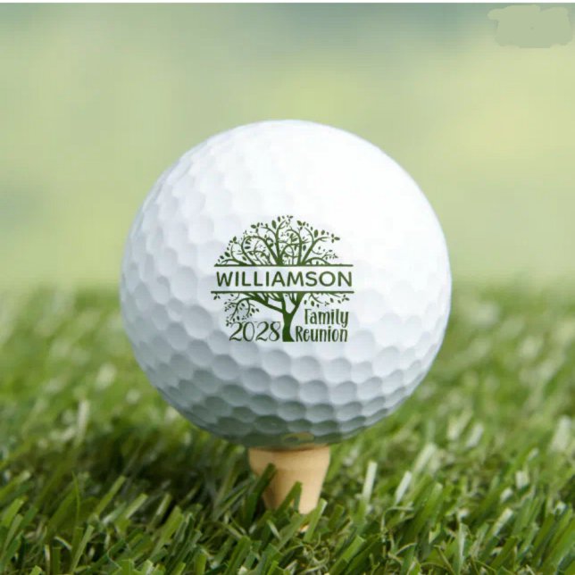 Custom Family Reunion Genealogy Tree Matching  Golf Balls (Creator Uploaded)