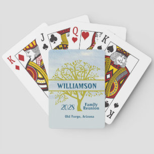 Custom Family Reunion Keepsake Genealogy Tree  Playing Cards