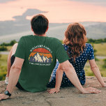 Custom Family Reunion Mountain Sunset Pocket Name T-Shirt<br><div class="desc">This cool retro sunset over rocky mountains in nature makes a great image for a set of customized t-shirts for a family reunion, road trip, or summer vacation. Commemorate your holiday week with matching tees with a name on the pocket for mom, dad, brother and sister. Just add your own...</div>