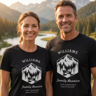 Custom Family Reunion Mountain T-Shirt