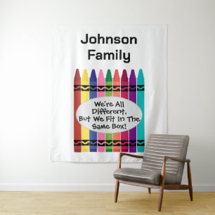 Custom Family Reunion Photo Wall Tapestry