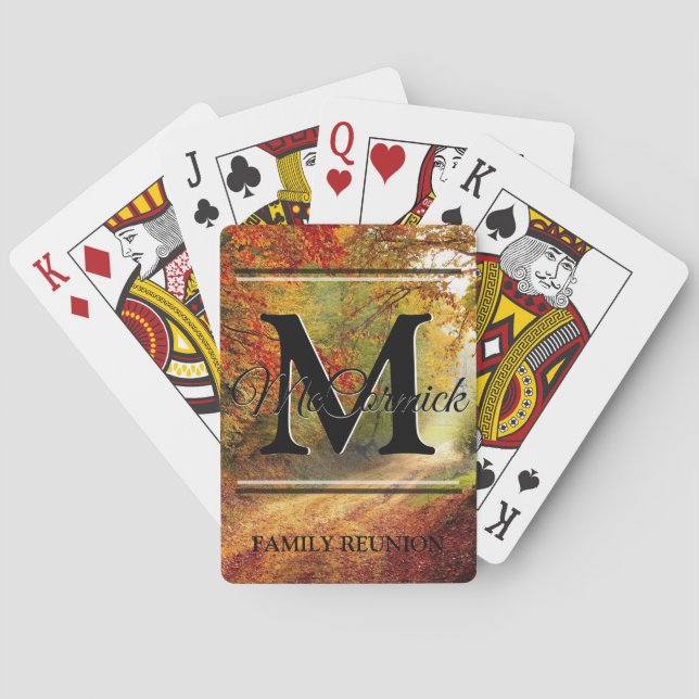 Custom Family Reunion Playing Cards - Personalised (Back)