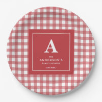 Custom Family Reunion Red Gingham