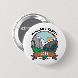 Custom Family Reunion Road Trip Mountain 6 Cm Round Badge