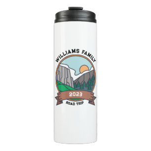 Custom Family Reunion Road Trip Mountain Thermal Tumbler