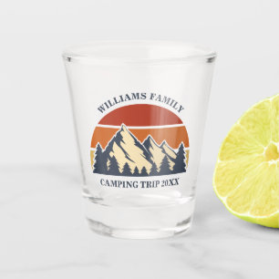 Custom Family Reunion Road Trip Sunset Keepsake Shot Glass