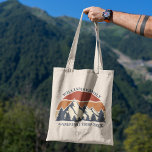Custom Family Reunion Road Trip Sunset Keepsake Tote Bag<br><div class="desc">This awesome sunset over rocky mountains in nature makes a great image for a family reunion tote bag for a road trip or summer vacation. Commemorate this beautiful keepsake gift by adding your own name and the year with our personalisation tool.</div>