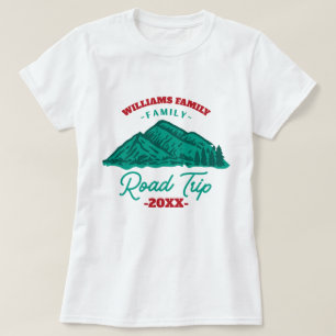 custom Family Reunion Road Trip vintage sunset T-Shirt