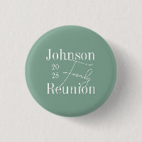 Custom Family Reunion Sage Green Keepsake