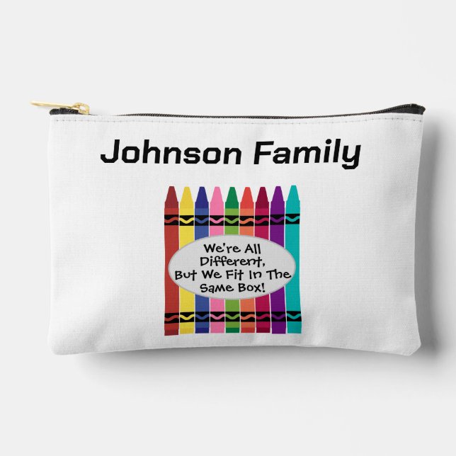 Custom Family Reunion Small Accessory Pouch  (Front)