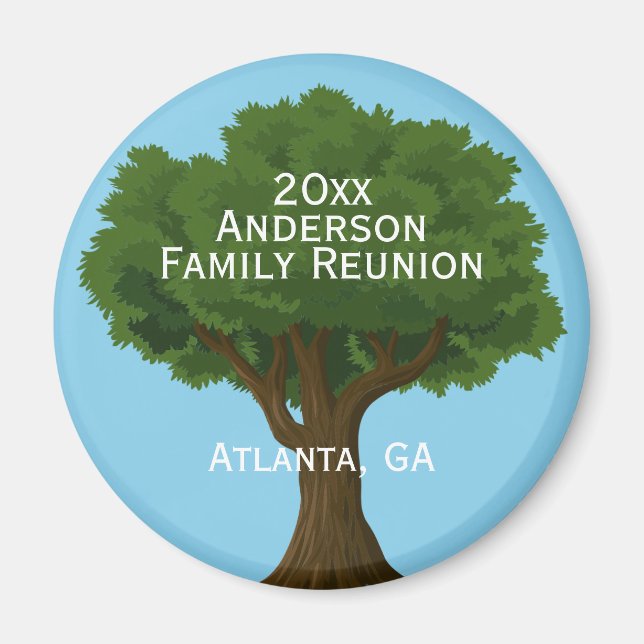 Custom Family Reunion Souvenir Magnet (Front)