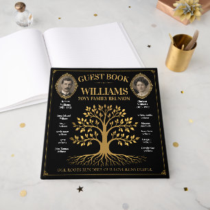 Custom Family Reunion Vintage Family Tree Guest Book