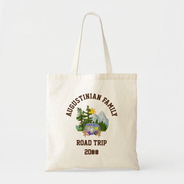 Custom Family Road Trip Tote Bag (Front)