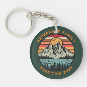 Custom Family Road Trip Vacation Reunion Key Ring