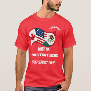 Custom Family Soccer Tournament Shirt - Ca EEU Mx