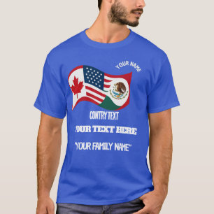 Custom Family Soccer Tournament Shirt - Ca EEU Mx